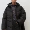 Marc O'Polo DENIM Puffer Midi Coat With Hood - Winterjas - Black -Marc O'Polo 913fa67f90c54f739acdd536f3ba2ce8