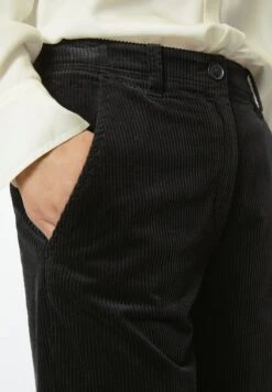 Marc O'Polo Wide Leg Cropped Length Welt Pocket - Broek - Black -Marc O'Polo 92ac2e94528946b5a86baed03748a0fe