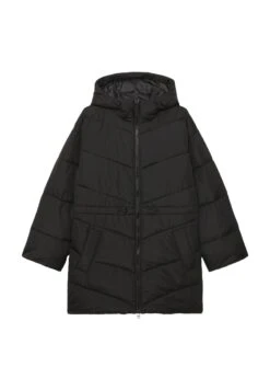 Marc O'Polo DENIM Puffer Midi Coat With Hood - Winterjas - Black -Marc O'Polo 9307b06816f1498086625473f4049be3