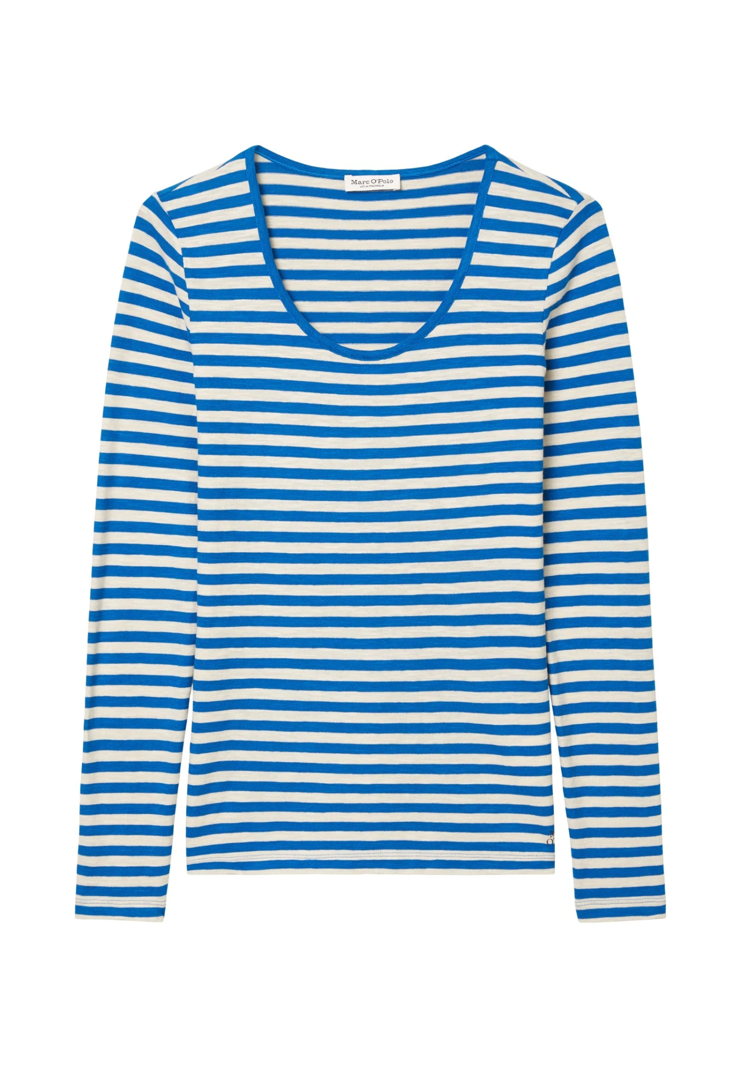 Marc O'Polo Ringel Slub - Longsleeve - Multi Vibrant Blue 8 Marc O'Polo Ringel Slub - Longsleeve - Multi Vibrant Blue - Afbeelding 6