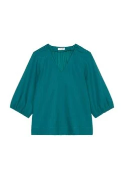 Marc O'Polo Short Sleeve Feminine Shape V Neck - Blouse - Deep Teal 13 Marc O'Polo Short Sleeve Feminine Shape V Neck - Blouse - Deep Teal -Marc O'Polo 93d5c5b022ec4ac3a9d81875a4eff15a