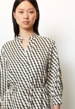 Marc O'Polo Mit 3/4-Ärmeln - Blousejurk - White -Marc O'Polo 970a45ef666d41a3bf99dd94fc517ab8