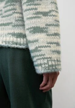 Marc O'Polo Longsleeve Round Neck Space- Trui - Multi/Lake Green -Marc O'Polo 97f2c2bd01b14aeab8a630415942e8a5
