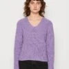 Marc O'Polo Longsleeve V Neck - Trui - Sunbleached Purple