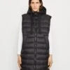 Marc O'Polo Long Vest Drawstring Hood Welt Pockets - Bodywarmer - Schwarz -Marc O'Polo 9a8f49437ae947858d9ace445784ed5d