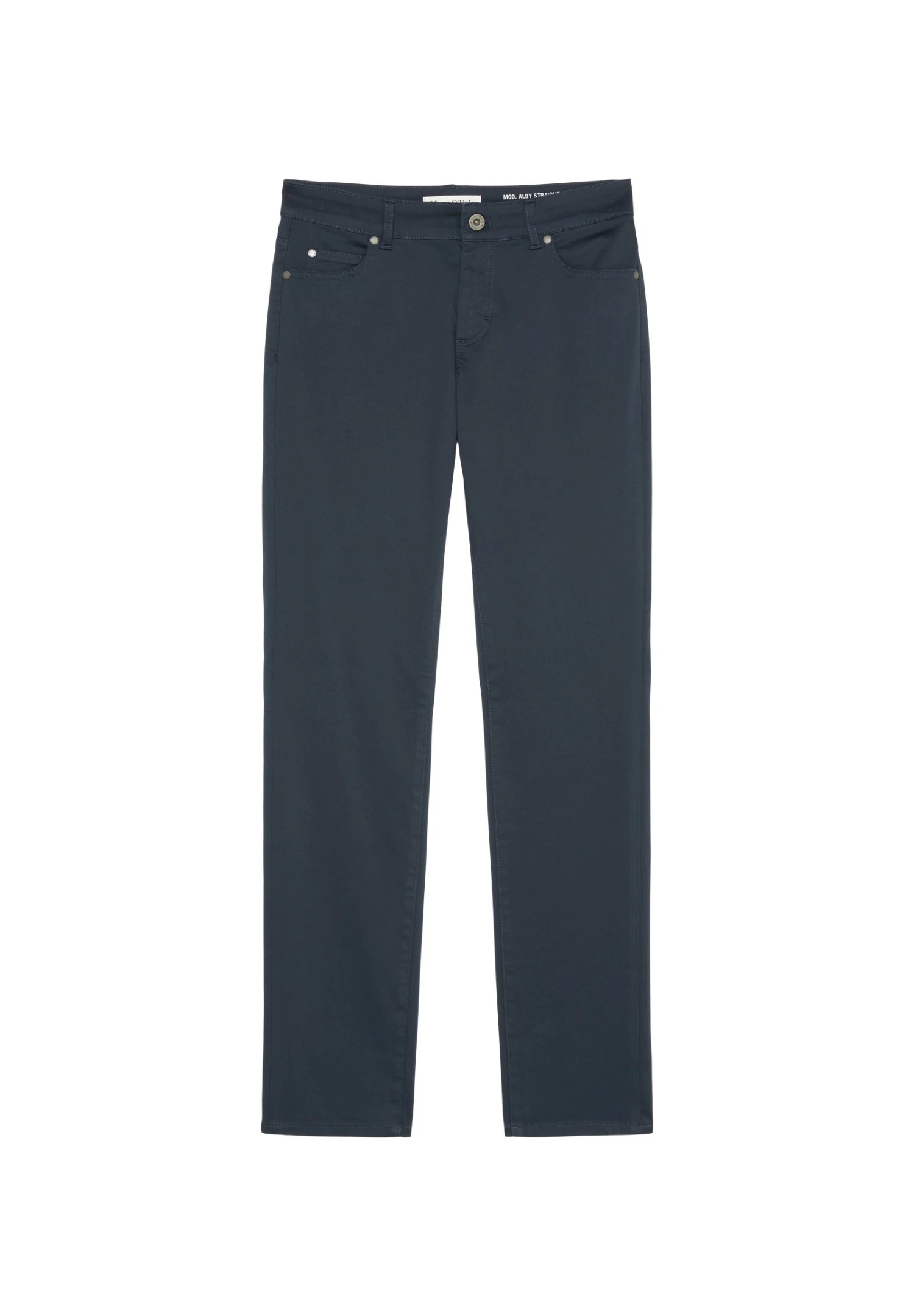 Marc O'Polo Modell Alby Straight Aus Smooth Sateen Stretch - Broek - Deep Blue Sea 8 Marc O'Polo Modell Alby Straight Aus Smooth Sateen Stretch - Broek - Deep Blue Sea - Afbeelding 6