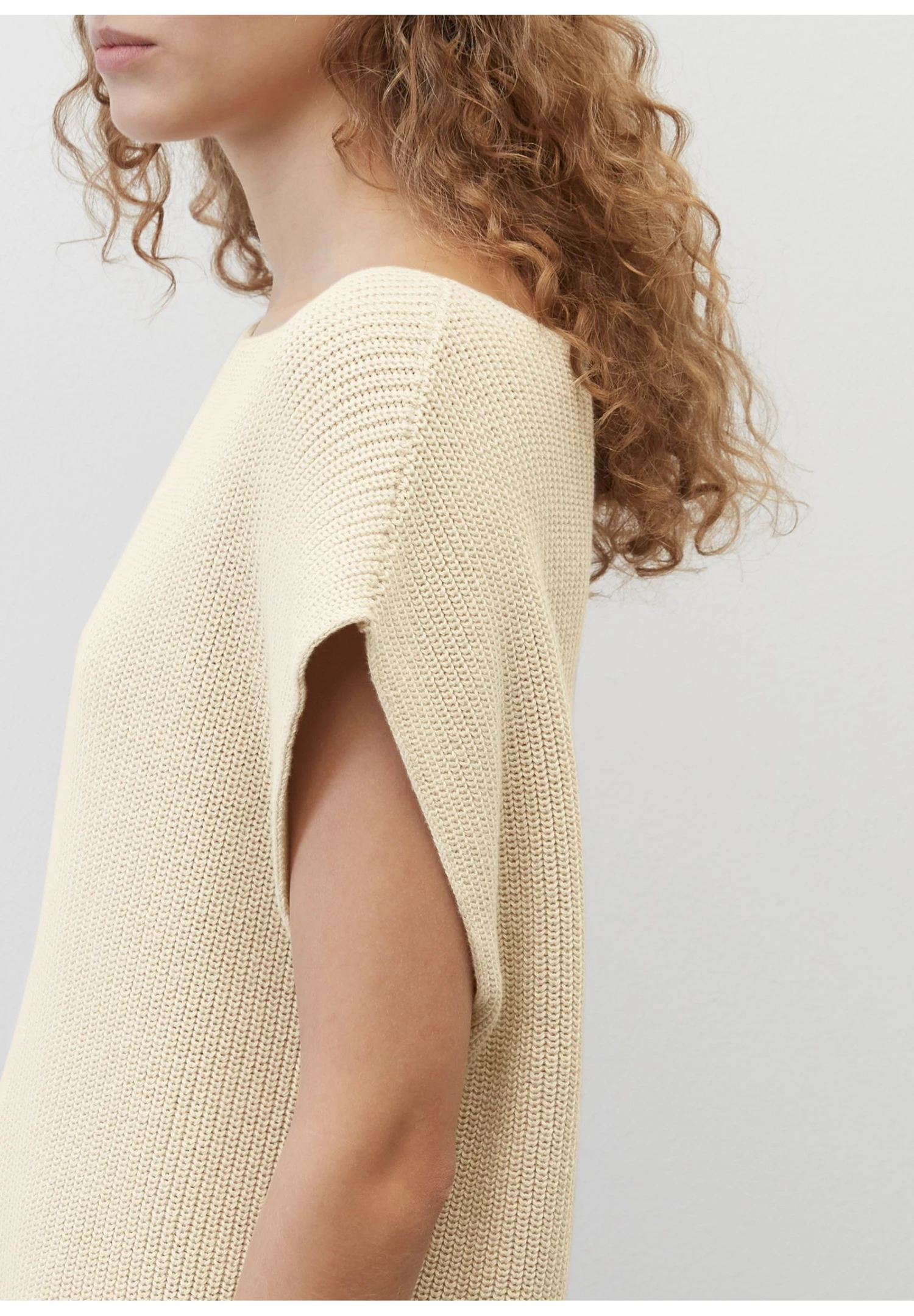 Marc O'Polo Ärmelloser Aus Reinem - T-Shirt Basic - Chalky Sand 5 Marc O'Polo Ärmelloser Aus Reinem - T-Shirt Basic - Chalky Sand - Afbeelding 3