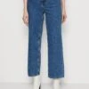 Marc O'Polo DENIM Trousers Super High Waist Loose Leg Extended Full Lengt - Relaxed Fit Jeans - Multi/Vintage Dark Blue -Marc O'Polo 9e630df1591c4c9d80ca2cd1e9b35737