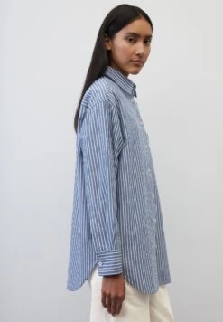 Marc O'Polo DENIM Gestreifte Loose Aus- Overhemdblouse - Multi Kensington Blue -Marc O'Polo 9f35c5501d9049b79b1ee0bc601ee69f
