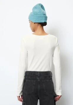 Marc O'Polo DENIM Longsleeve Crewneck Dropneedle Structure Circularity - Longsleeve - Egg White -Marc O'Polo a0fb417f00534e8abd9997f36873789c