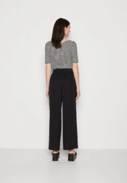 Marc O'Polo Pants Wide Leg Elastic Waistband Patch Pocket - Broek - Black -Marc O'Polo a16d4d84afae413c8e68c541684889d3