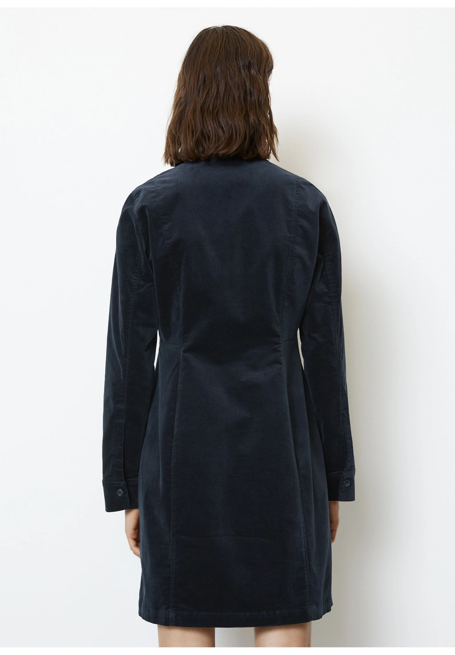 Marc O'Polo KurzesStraight Aus Stretchigem- Blousejurk - Deep Blue Sea 5 Marc O'Polo KurzesStraight Aus Stretchigem- Blousejurk - Deep Blue Sea - Afbeelding 3