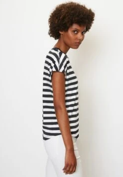 Marc O'Polo Gestreiftes Regular Aus Organic - T-Shirt Print - Multi Deep Blue Sea -Marc O'Polo a690bff6575f4abc802f7f92a96e2aeb