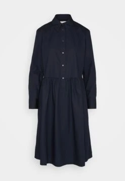 Marc O'Polo Dress Shirt Style Feminine Gathering Modern Details - Blousejurk - Deep Blue Sea -Marc O'Polo abb9e06527ad4672b42a6beaf62c06c2