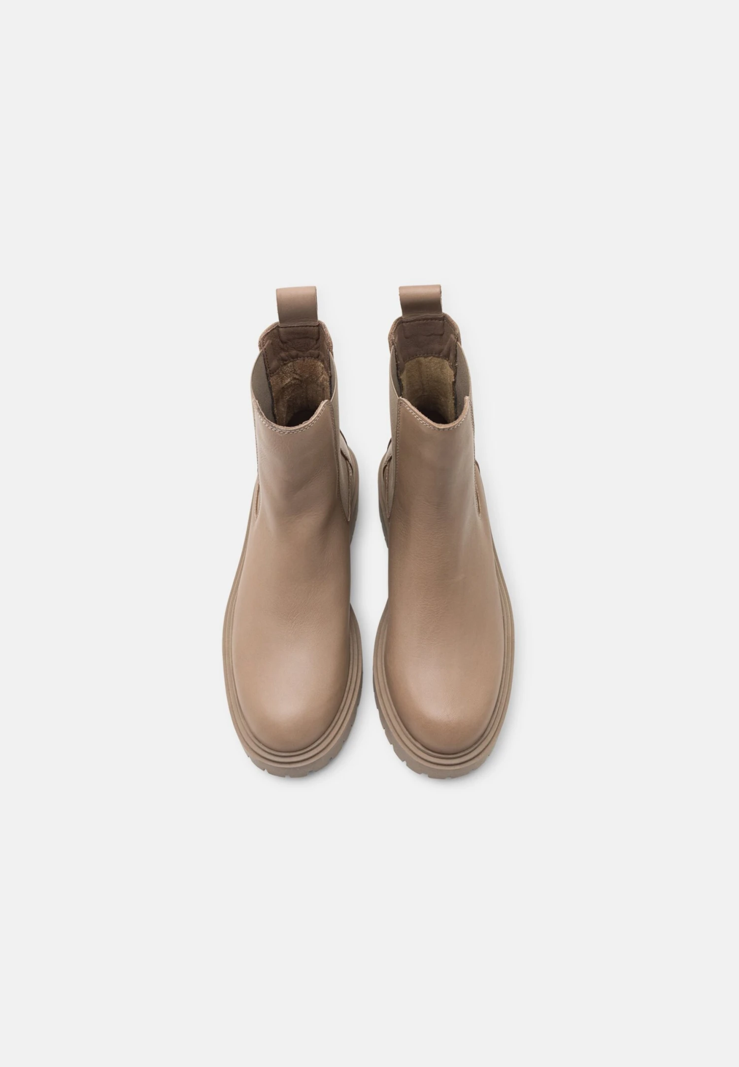 Marc O'Polo Phia- Enkellaarsjes Met Plateauzool - Taupe 7 Marc O'Polo Phia- Enkellaarsjes Met Plateauzool - Taupe - Afbeelding 5