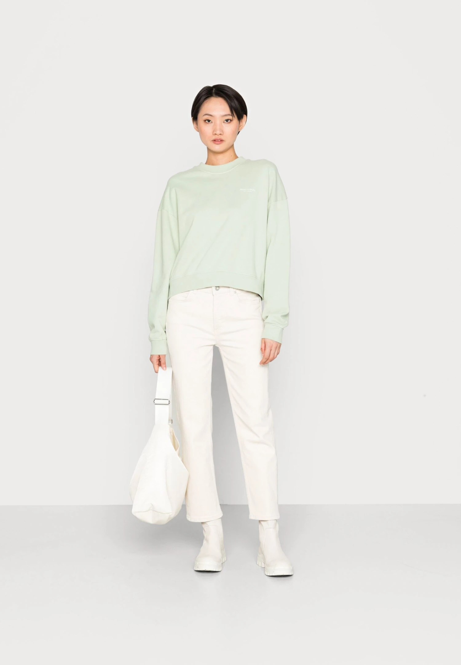 Marc O'Polo Round Neck - Sweater - Dried Mint 4 Marc O'Polo Round Neck - Sweater - Dried Mint - Afbeelding 2