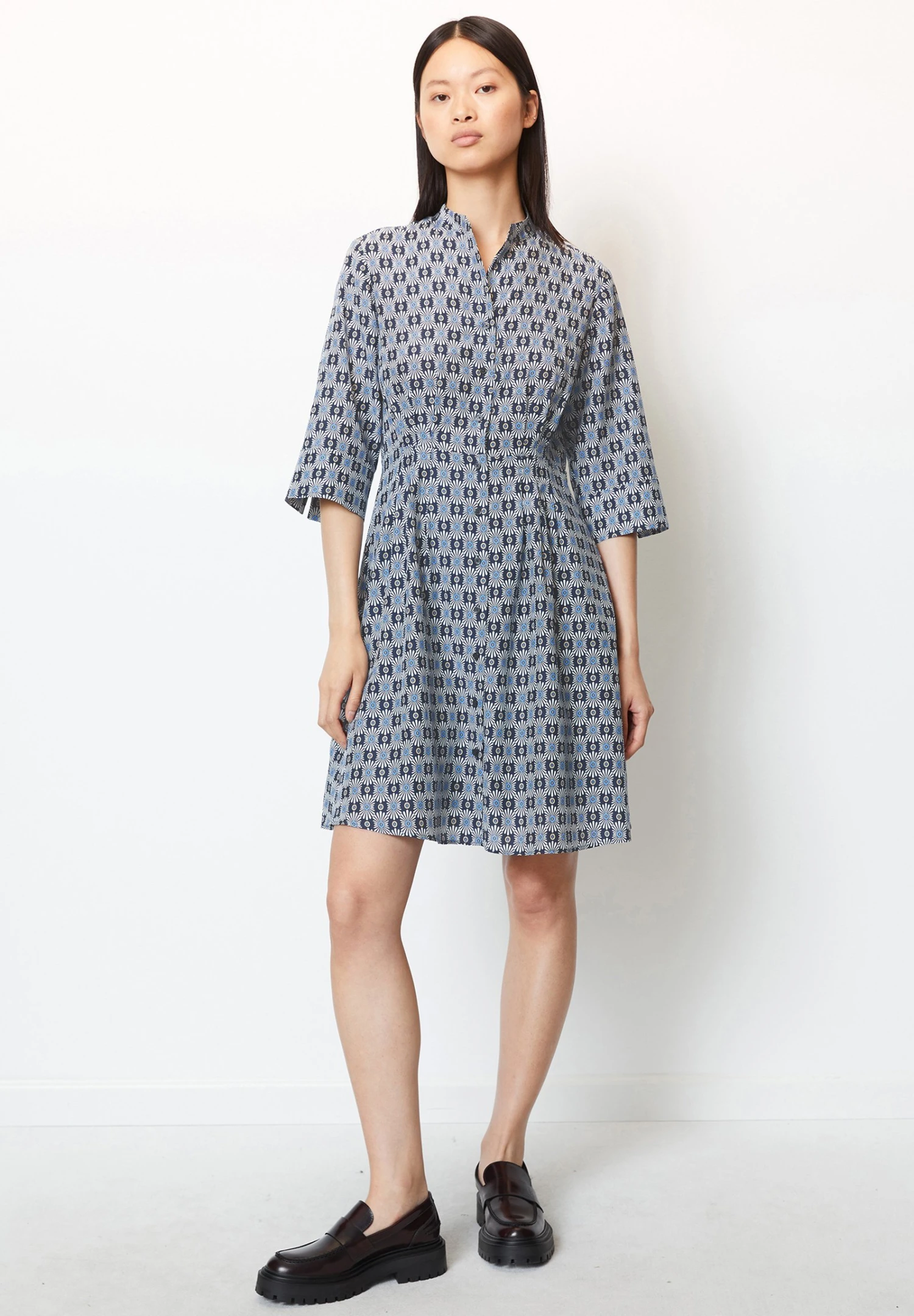 Marc O'Polo Kurzes Mit Silky Touch Aus Softem - Blousejurk - Multi 4 Marc O'Polo Kurzes Mit Silky Touch Aus Softem - Blousejurk - Multi - Afbeelding 2