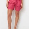 Marc O'Polo High Rise Pleats Belt - Shorts - Dahlia Pink -Marc O'Polo b90db810c1c041329bc53c405707a071