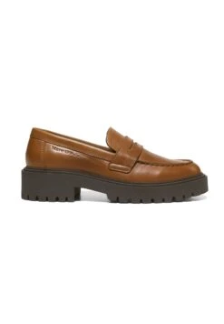 Marc O'Polo Penny-Loafer Aus Edlem - Plateaupumps - Cognac -Marc O'Polo b99cbeb4f10344daa0ccf38f98084a32