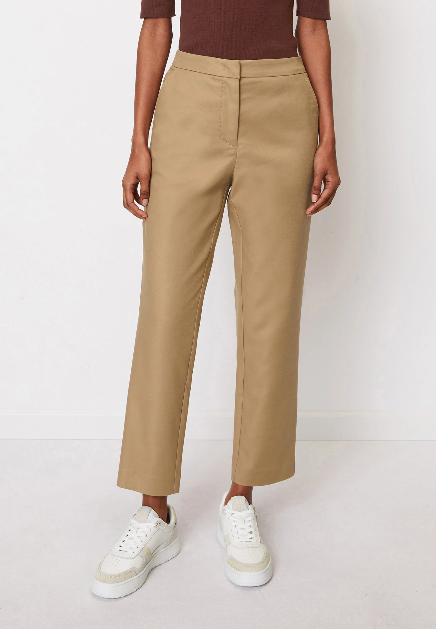 Marc O'Polo Pants Regular Waist Ankle Length French Pockets - Broek - Stone Hearth 3 Marc O'Polo Pants Regular Waist Ankle Length French Pockets - Broek - Stone Hearth
