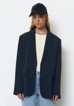 Marc O'Polo Aus Fliessendem - Halflange Jas - Deep Blue Sea