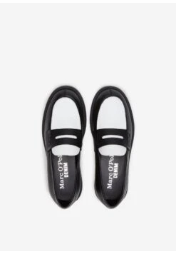 Marc O'Polo Zweifarbiger -Aus Hochwertigem - Instappers - Black White -Marc O'Polo bbc0b267e24d41758118636ac3cc73fe