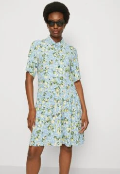 Marc O'Polo DENIM Dress Short Sleeve Half Button Placket Collar - Blousejurk - Multi/Soft Sky Blue 11 Marc O'Polo DENIM Dress Short Sleeve Half Button Placket Collar - Blousejurk - Multi/Soft Sky Blue -Marc O'Polo bccfd171c2a64332b29836bab47e5740