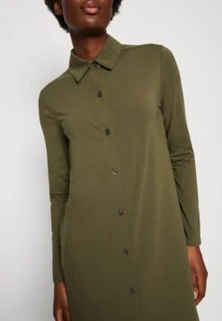 Marc O'Polo Dress Long Sleeve Collar Button Placket - Jerseyjurk - Wild Olive -Marc O'Polo bf830ff3cd9e4a16aabc1900ac2816fb