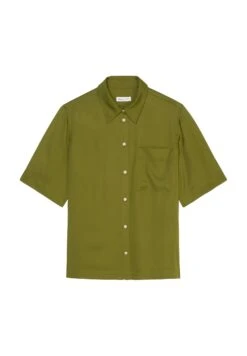 Marc O'Polo Short Sleeve Straight Casual Fit Kent Collar Patched - Overhemdblouse - Fern Green -Marc O'Polo c00ddd07dd0540bca74f3c519440c0b8