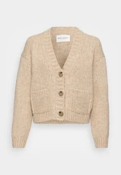 Marc O'Polo Cardigan Longsleeve V Neck Button Closure - Vest - Frosty Sand Melange