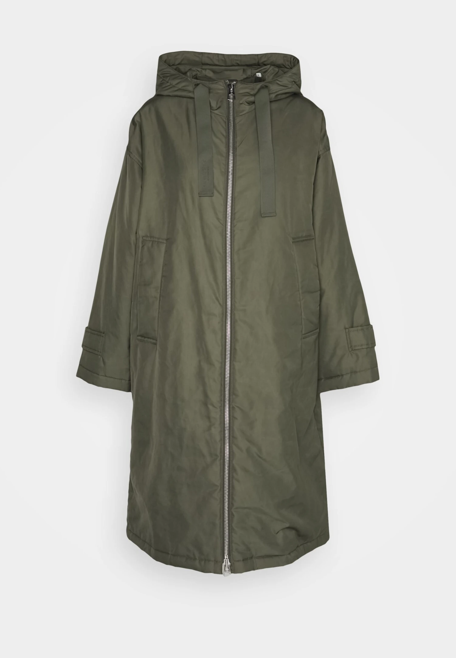 Marc O'Polo Coat Long Padded Fixed Hood Zipper Drawstring Waist - Parka - Olive Crop 9 Marc O'Polo Coat Long Padded Fixed Hood Zipper Drawstring Waist - Parka - Olive Crop - Afbeelding 7