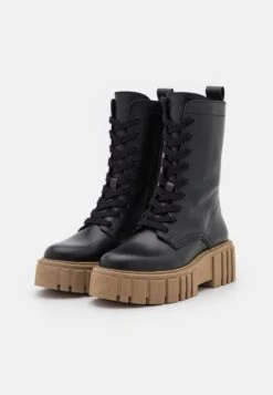 Marc O'Polo Christel - Enkellaarsjes Met Plateauzool - Black/Sand -Marc O'Polo c2bfc0b5d3e64cc0be0b7f9559d44a87