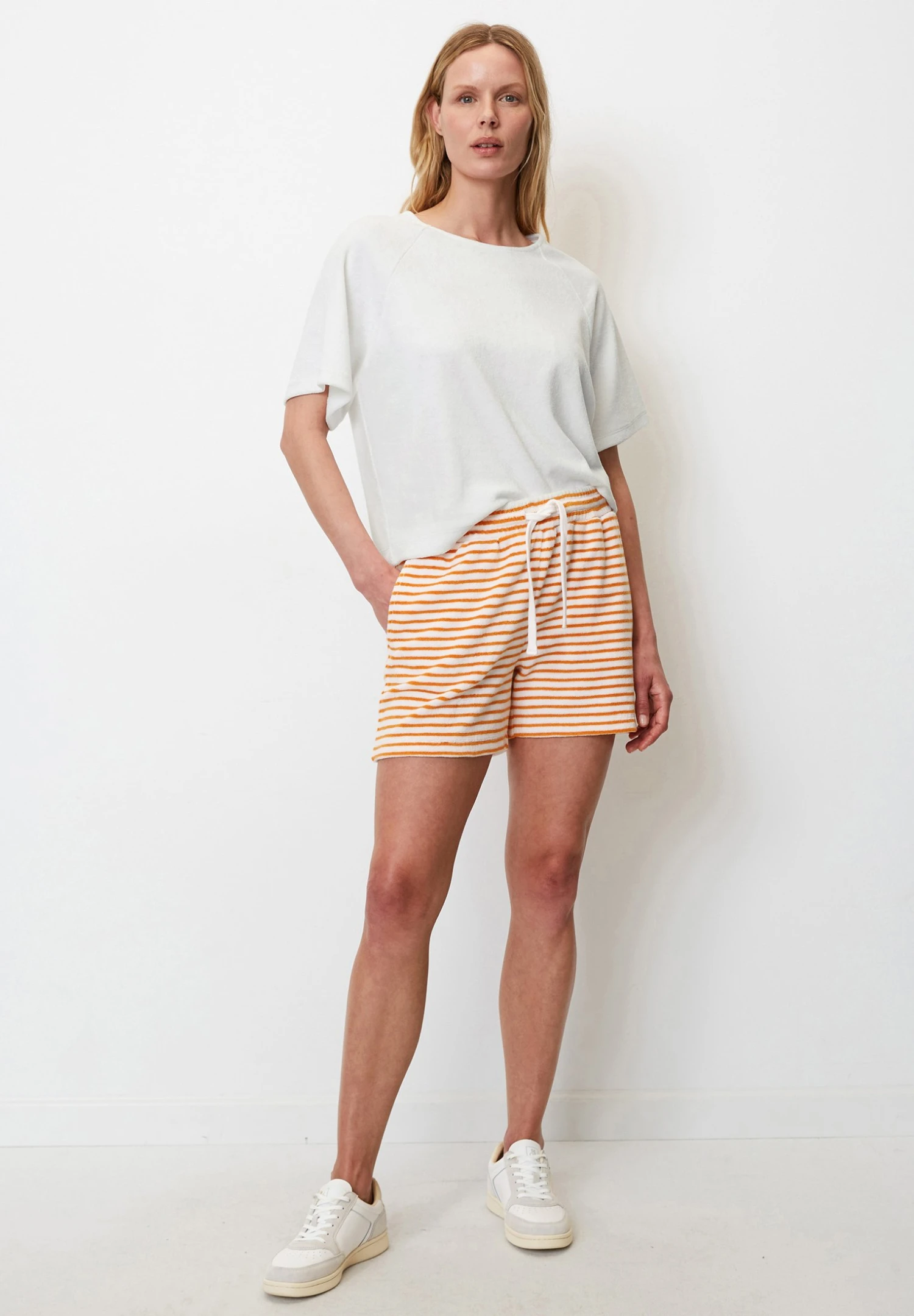 Marc O'Polo Frottee Regular - Shorts - MultiFaded Marigold 3 Marc O'Polo Frottee Regular - Shorts - MultiFaded Marigold