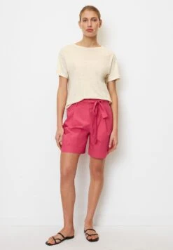 Marc O'Polo High Rise Pleats Belt - Shorts - Dahlia Pink -Marc O'Polo c4613ca7e6134551b4b479bf657cb628