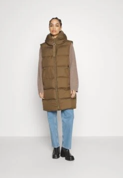 Marc O'Polo Long Fixed Hood Welt Pockets - Bodywarmer - Forest Floor -Marc O'Polo c7608738ffa44791b54e7e9417a29ab7