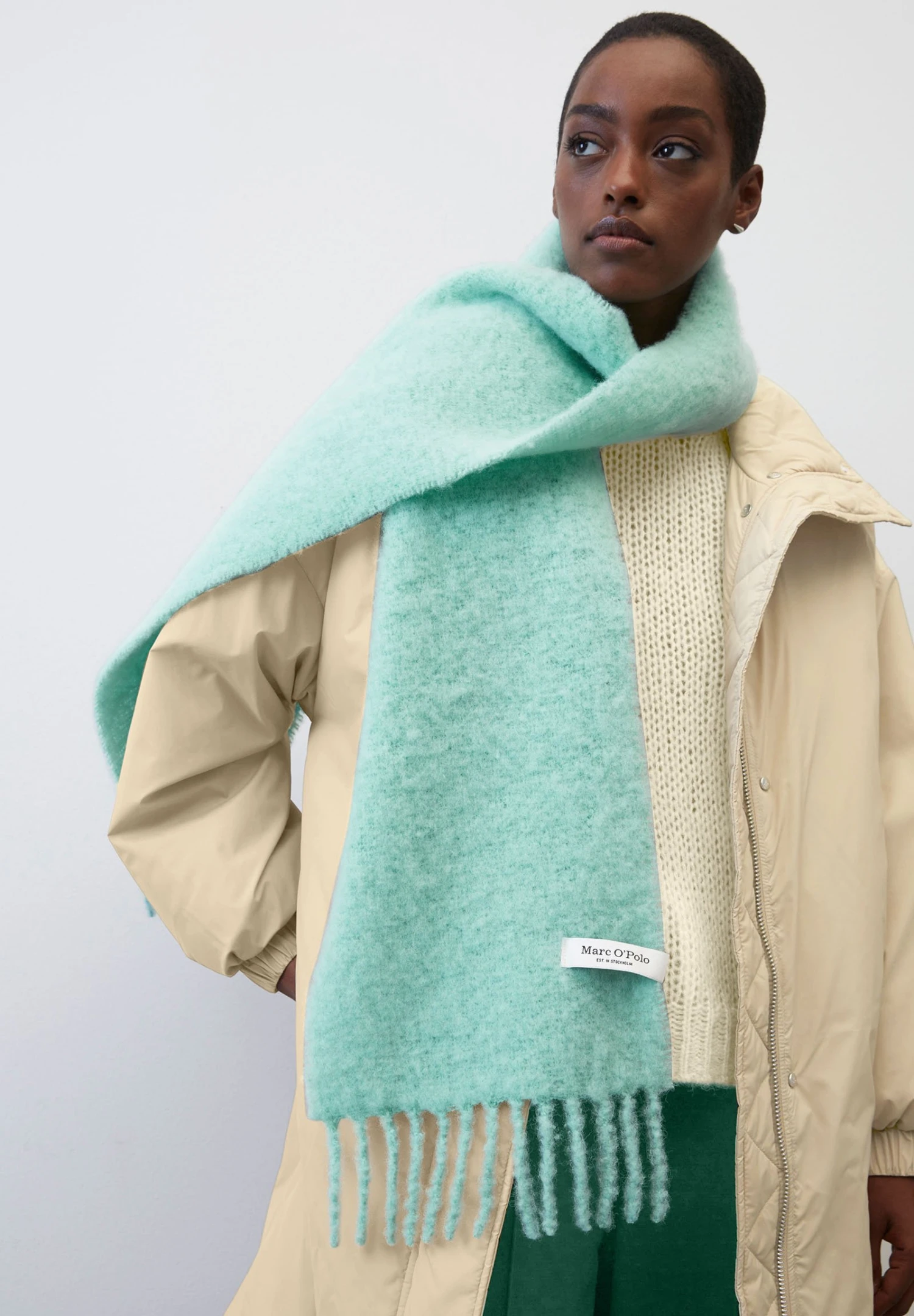 Marc O'Polo Fluffy - Sjaal - Mint Sorbet 3 Marc O'Polo Fluffy - Sjaal - Mint Sorbet