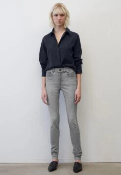 Marc O'Polo 33 Marc O'Polo Modell Skara High Waist Skinny Aus Stretch-Org - Slim Fit Jeans - Comfort Light Grey Wash