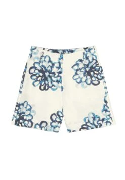 Marc O'Polo High Waist Mit Allover Print - Shorts - Light Blue -Marc O'Polo cf27fbe3a9644368aec6021d0b919c1e