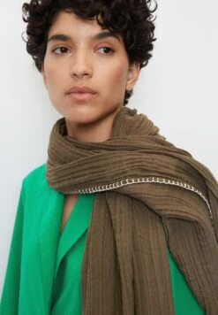 Marc O'Polo Mit Deckenstich Aus Organic - Sjaal - Earthy Brown