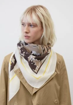 Marc O'Polo Quadratisches- Halsdoek - Brown