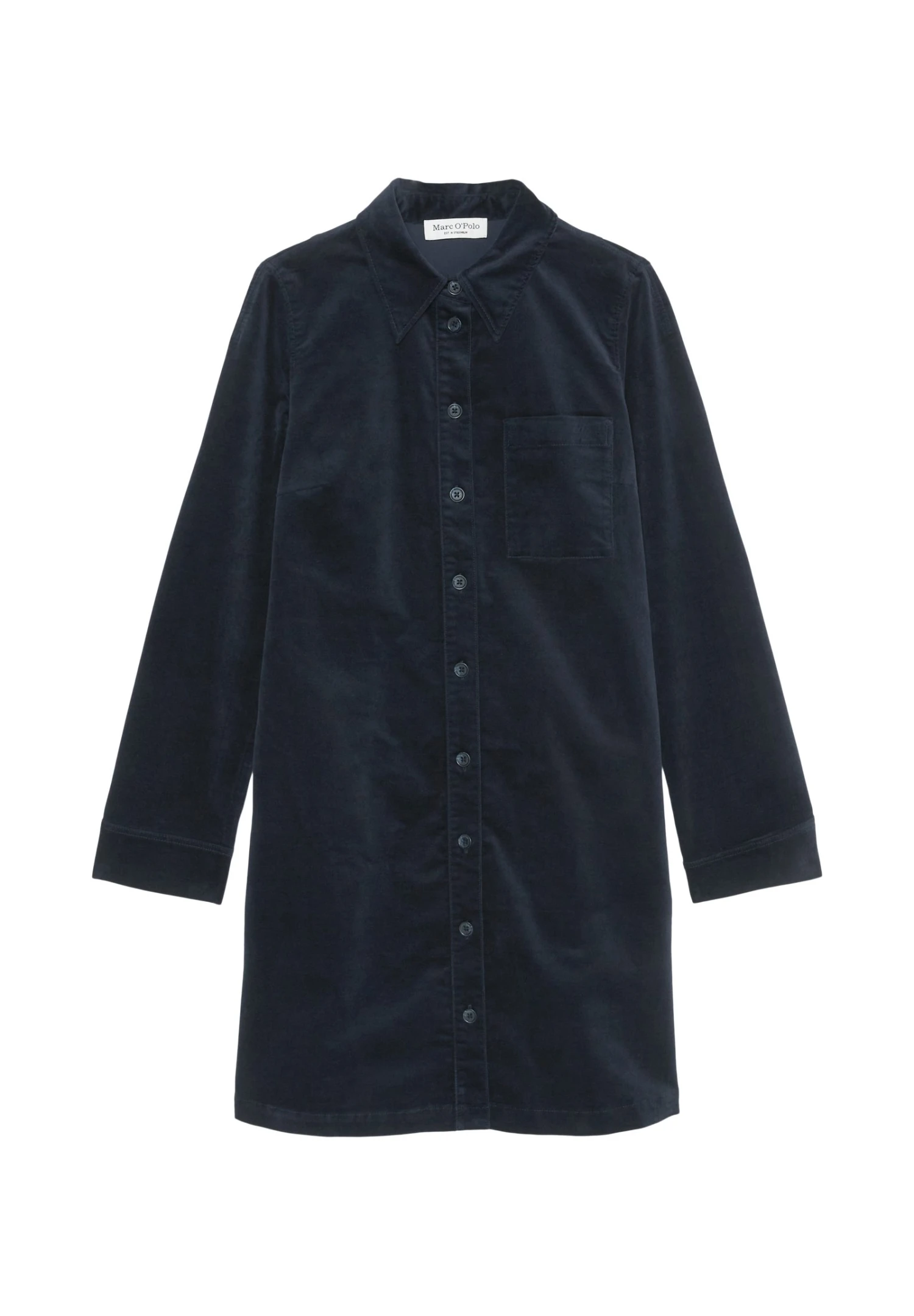 Marc O'Polo KurzesStraight Aus Stretchigem- Blousejurk - Deep Blue Sea 8 Marc O'Polo KurzesStraight Aus Stretchigem- Blousejurk - Deep Blue Sea - Afbeelding 6