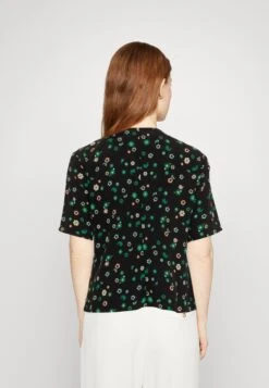 Marc O'Polo DENIM Blouse Short Sleeve Gatheirng Detail - T-Shirt Print - Multi-Coloured/Black -Marc O'Polo d33aae1b7737462eb2c7a25970a10eb6