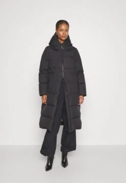 Marc O'Polo Coat Filled Fixed Hood Welt Pockets Side Slits With Press Buttons - Donsjas - Black -Marc O'Polo d609a7f15abf4bff8e23f04dd0caae6d