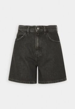 Marc O'Polo DENIM High Waist A Shaped Fit Bermuda Length Stitched - Jeansshort - Multi/Vintage Black -Marc O'Polo d8fd6df95a4947e1a75fe98be1448251