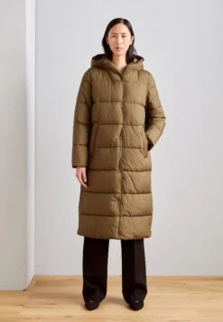 Marc O'Polo Side Slits With Hood Zipper And Pressbuttons - Winterjas - Forest Floor