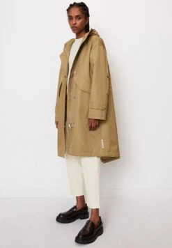 Marc O'Polo Light Padded With Hood Flap Pockets On Sleeve- Parka - Stone Hearth -Marc O'Polo dfcbf1a5a44e45c78de9371c4388cb0d