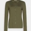 Marc O'Polo Blouse Long Sleeve Collar Button Placket - Overhemdblouse - Wild Olive -Marc O'Polo e15e55052ae5421eb7ac203382dfe5ad