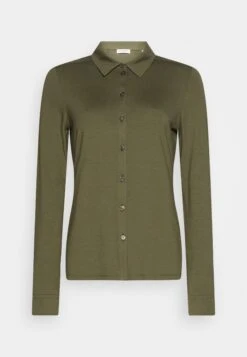 Marc O'Polo Blouse Long Sleeve Collar Button Placket - Overhemdblouse - Wild Olive
