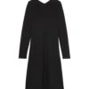 Marc O'Polo V-Necke Aus Elastischem- Jerseyjurk - Black -Marc O'Polo e5122f6c7c5749e48ad3e412482725ba
