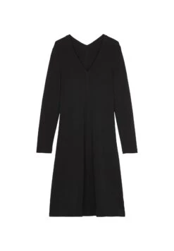 Marc O'Polo V-Necke Aus Elastischem- Jerseyjurk - Black